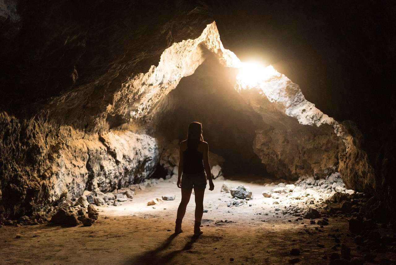 light girl sun woman formation cave 42727 pxhere.com